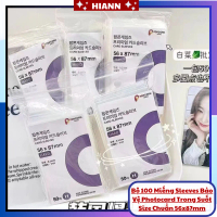Set 100 miếng Sleeves bảo vệ ảnh thẻ 3 inch – Chất liệu dày dặn, kích thước chuẩn, chống trầy xước –