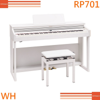 『Roland 樂蘭』標準88鍵滑蓋式數位鋼琴RP701白色款 / 贈耳機、保養組 / 公司貨保固