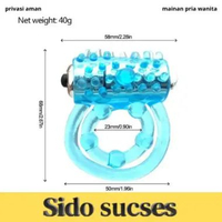 Ring Delay Tunda Ejakulasi Ring Silikone Berfrekuensi Getar RING RIRU
