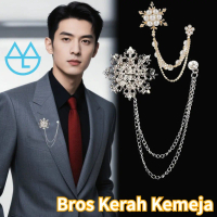 Bros Cantik Bros Kerah Lapel Pin Bros Jas Bros Kerah Kemeja Bros Krah Baju Kristal Bros Kerah Kemeja