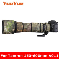 For Tamron SP 150-600mm F5-6.3 Di VC USD A011 Waterproof Lens Camouflage Coat Rain Cover Lens Protective Case Nylon Guns Cloth