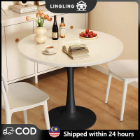 【LingLing】Round Coffee Table Nordic Eames Dining Table Balcony Leisure Table Office Discussion Table