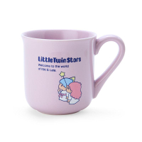 真愛日本 雙子星 粉紫 陶瓷馬克杯 260ml 馬克杯 單耳杯 杯子 杯 禮物 ID92