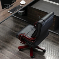European Leather Office Chairs for Office Furniture Modern Home Computer Chair Student Gaming Chair Reclining Lift Swivel Chair