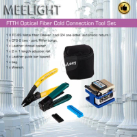 fiber optic tool box FTTH Optical Fiber Cold Fc-6s Fiber Cleaver Optical Fiber Cold Connector supermicro fiber cleaver