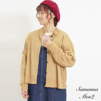 Samansa Mos2  MAISON KAYSER麵包刺繡胸針開襟罩衫