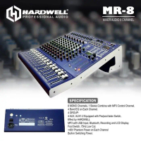 Mixer Audio 8 Channel Hardwell MR 8 Original