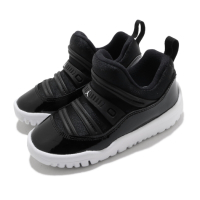 Nike 休閒鞋 Jordan 11 Retro 運動 童鞋 襪套 輕便 舒適 透氣 小童 穿搭 黑 白 BQ7102011