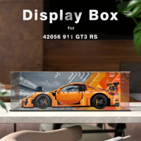 Acrylic Display Box for Lego 42056 911 GT3 RS Dustproof Clear Display Case Model Storage box (Toy Bricks Set not Included）