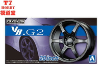 青島社 1/24 Volk Racing VR.G2 20寸 輪圈連輪胎模型 05517