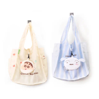【Norns】蠟筆小新肩背型環保購物袋(環保袋 折疊購物袋 收納袋 手提袋 Eco Bag)