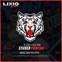 [VIRAL] STICKER KEPALA MACAN PUTIH VINYL ANTI AIR LAMINASI VIRAL FYP