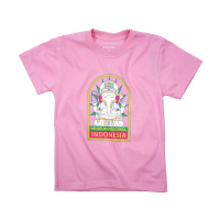 Dagadu Official Merch Museum Nasional Indonesia Kaos Anak - Pink