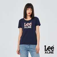 Lee 印花大LOGO短袖T恤 女 X-LINE 雙色(經典白/深海藍)