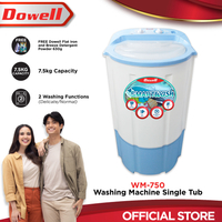 Dowell Washing Machine Single Tub WM-750 7.5 kg capacity
