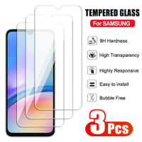 3Pcs Full Tempered Glass For Samsung Galaxy A05 A15 A25 A35 A55 Screen Protector A04 A14 A24 A34 A54 F04 F14 F34 F54 Glass Film