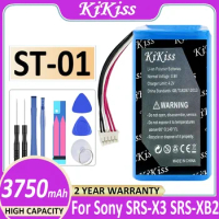 3750mAh KiKiss Battery ST-01 ST-02 for Sony SRS-X3 SRS-XB2 Bateria
