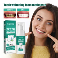 Teeth Whitening foam Mousse toothpaste deep cleaning Dental Care Remove yellow stain Tooth Repair Oral fresh breath gum Care