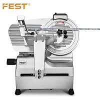 FEST meat slicer rotary butcher cutting machine commercial frozen meat slicer 300mm blades fully automatic meat slicer