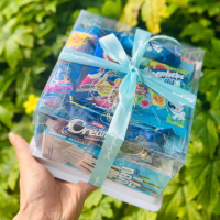 Set hộp quà XANH (size nhỏ) bánh kẹo tặng người yêu, vợ nhân dịp giáng sinh, valantine, 8/3, 20/10, 