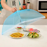 Foldable Dining Table Food Square Rice Cover Veget HouseHold Lace Fly And Insect Resistant
