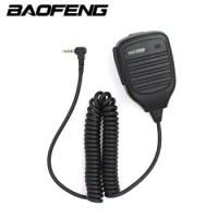 100% Baofeng Walkie Talkie UV-3R Handheld Microphone Speaker Radio Speaker Mic PTT With 3.5mm Audio Jack For UV-3R Accessories