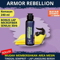 Armor Rebellion Moormiles 240 ml Pembersih Area Mesin Bekas Oli