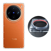 【RedMoon】vivo X100 Pro 5G / X100 防摔透明TPU手機軟殼 鏡頭孔增高版