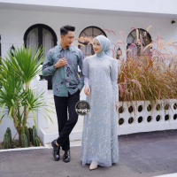 SET COUPLE GAMIS PREMIUM KEMEJA LENGAN PANJANG KANTOR KONDANGAN PESTA KARYAKU BAE PEKALONGAN Baju Ba