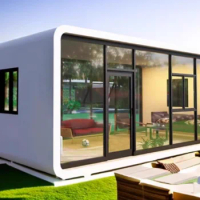 Economic Movable Prefab Prefabricated Capsule Hotel Apple Cabin Container House