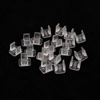 20 unit Klip jalur Neon 6x12mm 8x16mm LED memperaiki Klip Klip Plastik ABS LED memperaiki Klip Plast