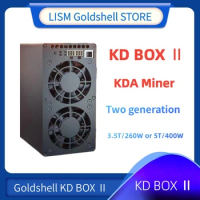 New kd box II Goldshell KD BOX 2 Hashrate 5T KDA Miner kadena miner Upgarded from kd box pro miner