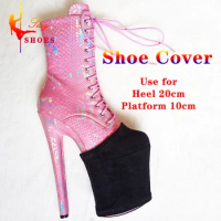 Shoes Protective Cover Sandals Boots Shoes High Heels Cover 10CM Platform Protection Pole Dance Boots Training Wear-Resist Cover