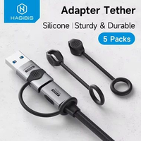 Hagibis Charging Cable Keeper Adapter Tether Holder Adapter Anti Loss Silicone Lanyard for USB C Ada