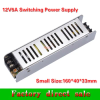 1Pcs 12v5a power supply for LED strip AC110V 220V to DC 12V 5A Switch Adapter 12V60WTransformer DC12V5A switching power supply