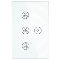 Smart Ceiling Fan Light Lamp Wall Switch Light Smart Switch Smart Life/Tuya APP Remote Various Speed Control