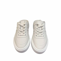 HERMES 愛馬仕SNEAKER FEMME 小牛皮穆勒拖休閒鞋(百搭白)