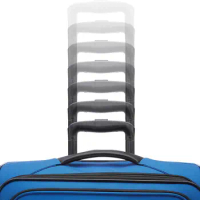 American Tourister 4 KIX 2.0 Softside Expandable Luggage with Spinners, Classic Blue, 2PC SET (Carry-on/Medium)