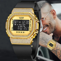 LIGE Luxury Watches Men Military Army Mens Watch Waterproof Sport Wristwatch Electronic Dual Displ Watch Male Relogio Masculino
