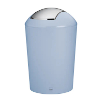 【KELA】搖擺蓋垃圾桶 藍5L(回收桶 廚餘桶)