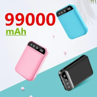 99000mAh Portable Mini Power Bank LED Digital Display Power Bank External Battery Pack For iPhone Pro Xiaomi Huawei