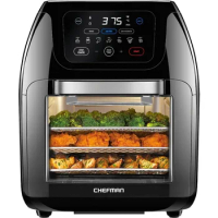 CHEFMAN Multifunctional Digital Air Fryer+ Rotisserie, Dehydrator, Convection Oven, 17 Touch Screen Presets Fry
