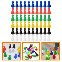 60pcs Board Role-playing Games Chess Flight Chess Accessories Small Chess Pieces