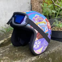 Helm Bogo Retro Anak Kacamata Usia 2 3 4 5 6 Tahun Laki Laki Perempuan Upin ipin