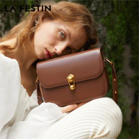 LA FESTIN 2024 New Designer Luxury Bag Fashion Small Shoulder Bag Crossbody Bag Women Handbag Ladies Side Bags Leather Purse