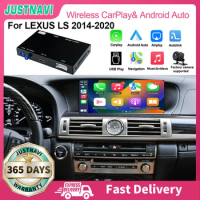 JUSTNAVI Wireless Apple CarPlay Android Auto Smart AI BOX For Lexus LS 2014 2015 2016 2017 2018 2020 Mirror Link HDMI Function