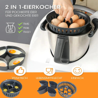 Thermomix Accessories Upgraded Version 2 in 1 Egg Boiler Eggs Holder Cooking Mold Basket Kitchen Coo