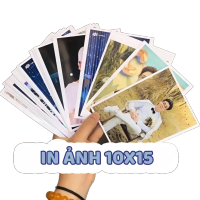 Combo in 4 ảnh size to 10x15cm theo yêu cầu, in ảnh polaroid ép lụa 10x15 siêu đẹp Bunbun Decor