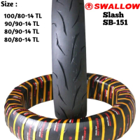 Ban Luar Tubeles SWALLOW SLASH SB-151 Ring 14 || 100/80-14 || 90/90-14 || 80/90-14 || 80/80-14 || So