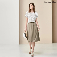 【Master Max】鬆緊腰頭設計感素面休閒裙(8312013)